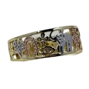 Three Colors 14K Gold Plated Elephant Lucky- Elegant Water Resistant Design for Everyday Wear