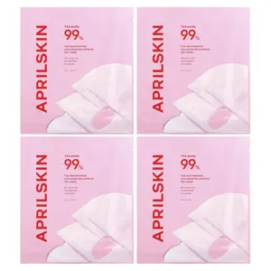 April Skin TXA Niacinamide Collagen 99 Capsule Gel Beauty Mask, 4 Sheets, 1.05 oz (30 g) Each