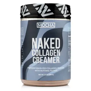 Naked Mocha Collagen Creamer - 9g Protein, 0g Sugar, Dairy-Free, No Artificial Sweeteners - MCT Oil - Only 5 Ingredients
