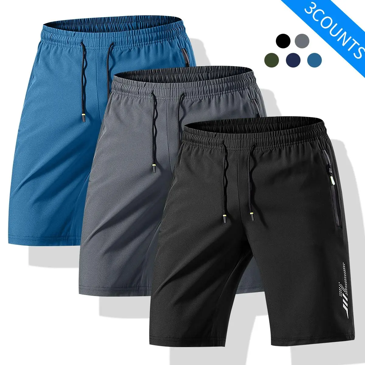 Black + Dark Gray + Lake Blue