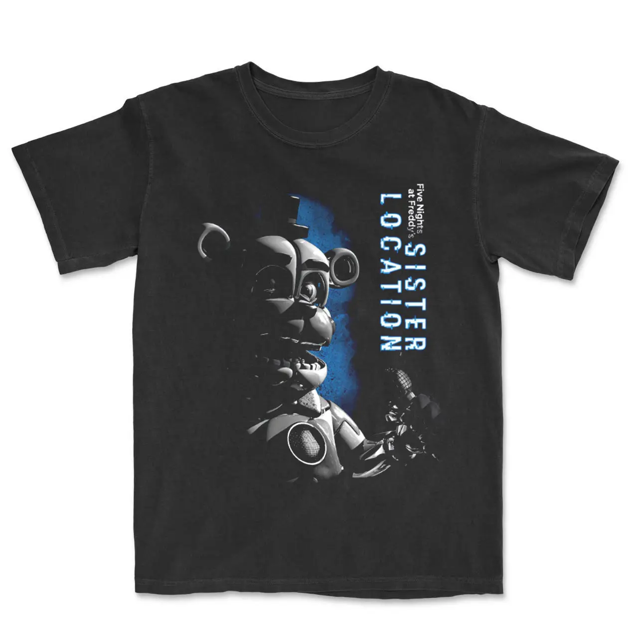 Vintage FIVE NIGHTS AT FREDDY'S - SISTER LOCATION FUNTIME FREDDY Graphic Tee, FIVE NIGHTS AT FREDDY'S Merch, Game Shirt, Y2k, Graphic Tee, Gift T-shirt, Unisex Cotton Top Menswear Womenwear Streetwear Cotton Comfort  Shortsleeve Casual