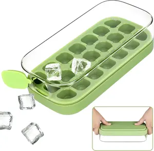 21-Compartment Press-Type Ice Cube Tray, Food-Grade Kitchenware, Home Bar Mould for Homemade Use