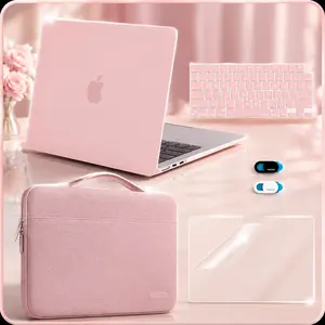 MOSISO Compatible with MacBook Air 13 inch Case M5 2026 M4 2025 M3 M2 2024-2022 A3449 A3240 A3113 A2681,Hard Shell&Sleeve Bag&Keyboard Skin&Webcam Cover&ScreenFilm for MacBook Air 13.6