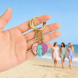 Best Friend Keychain for 3 Pcs Friendship Matching Keychain for Best Friends Birthday Gifts for Women Friends Besties Sister Long Distance Gifts Butterfly Charm Keychains Friendship Jewelry Gift