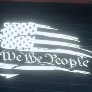 2 pack We the people flag decal