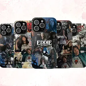 Eddie Munson Stranger Things Phone Case Metalhead Rock Compatible with iPhone 11, 12, 13, 14, 15, 16, 17 & Samsung S22 S23 S24 S25 – check our available sizes