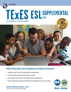 USED Book - TExES ESL Supplemental (154) Study Guide 2025-2026 by Newman, Beatrice Mendez (Paperback) - english
