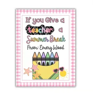 Teacher Appreciation Gift Card Book, Summer Teacher's Day Present, Graduation Gift for Teachers, Rare End-Of-Year Gift
