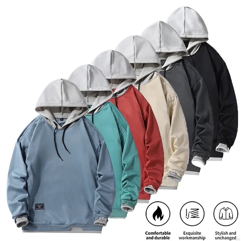 Anti-Pilling Oversized Hoodie! Color-Block Design, Breathable & Durable. Ultimate Streetwear Pullover. fall clothes dreaming merch hoodies men outdoor sport wear outfits vacation classic vintage comfy winter