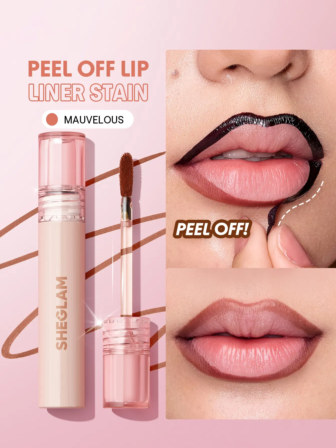 【FREE SHIPPING】SHEGLAM Fall In Line Peel Off Lip Liner Stain Long Lasting Lipstick Waterproof Nourishing Precision Brush 【FREE SHIPPING】SHEGLAM Fall In Line Peel Off Lip Liner Stain Long Lasting Lipstick Waterproof Nourishing Precision Brush