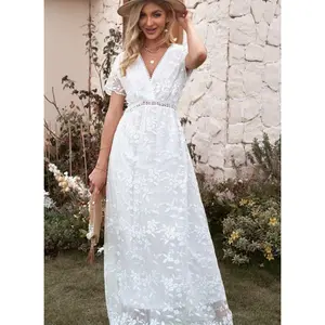 White Lace Maxi Dress - The Midwest Closet Collection