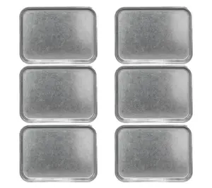 10 Strawberry Street Set of 6 Moab Coupe 10x14" Plates