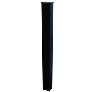 Mail Boss  In-Ground 46 in. Steel Mail Box Post Black
