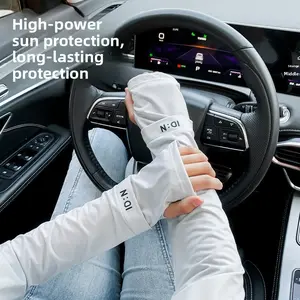 UV Protection Ice Silk Arm Sleeves for Summer Sports Running Cycling Outdoor Sun Protection Cooling Breathable Unisex Arm Covers