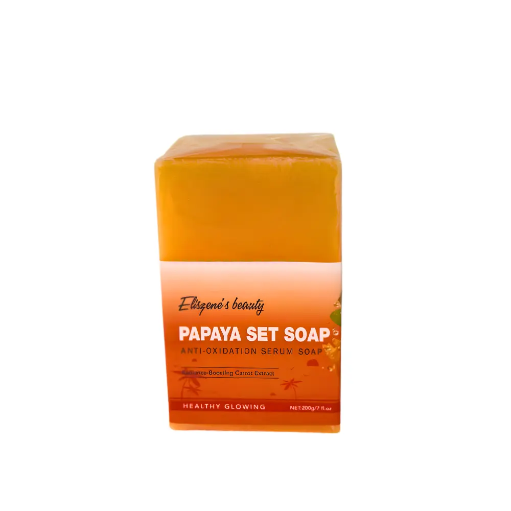 Savon à la Papaye Eliszene’s Beauty – Savon Cosmétique au Carotte pour le Corps (Papaya Soap) 200g
