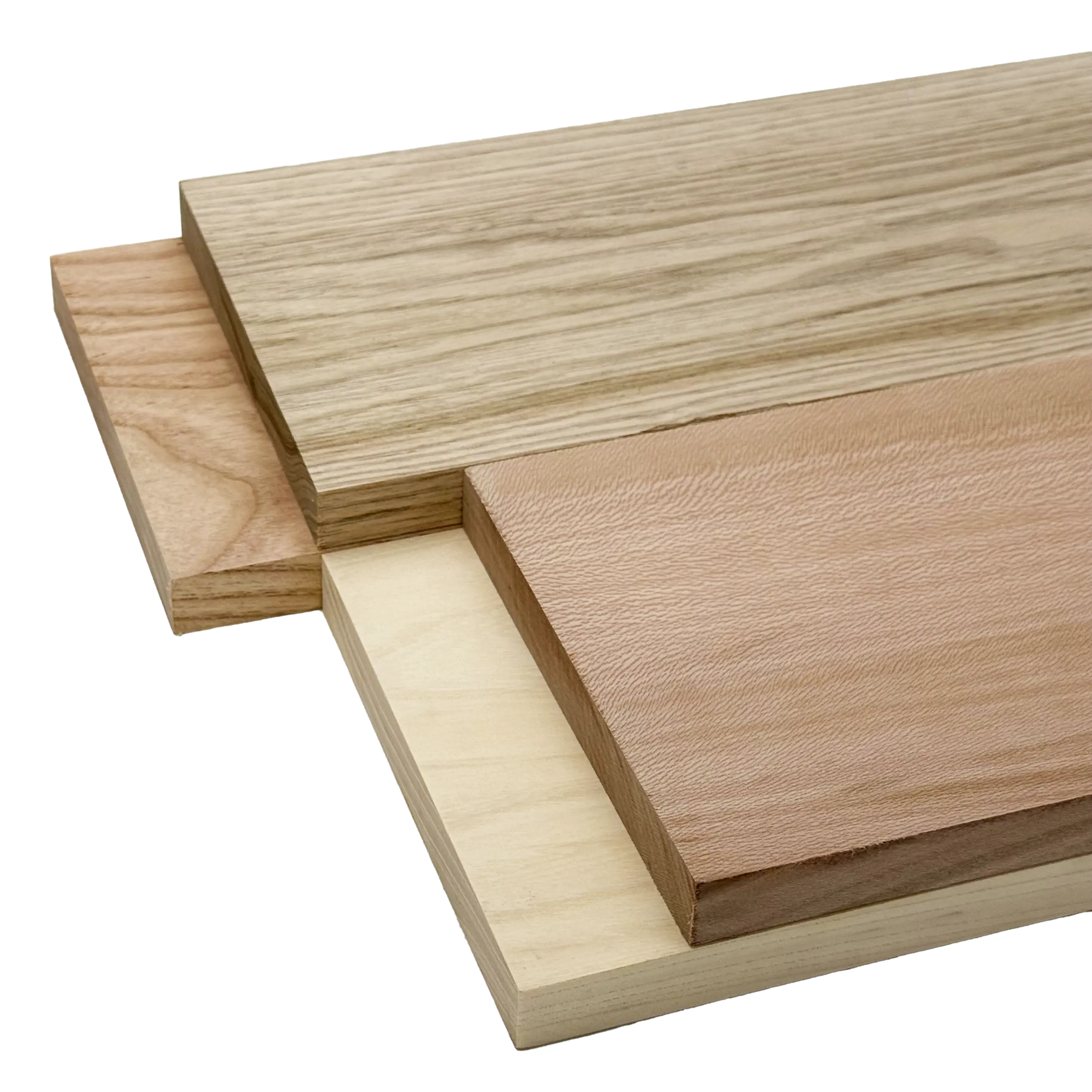 Domestic Exotic Variety Pack - Butternut, Coffee Nut, Grey Elm, Quarter Sawn Sycamore - 3/4" x 6" (4 Pcs)