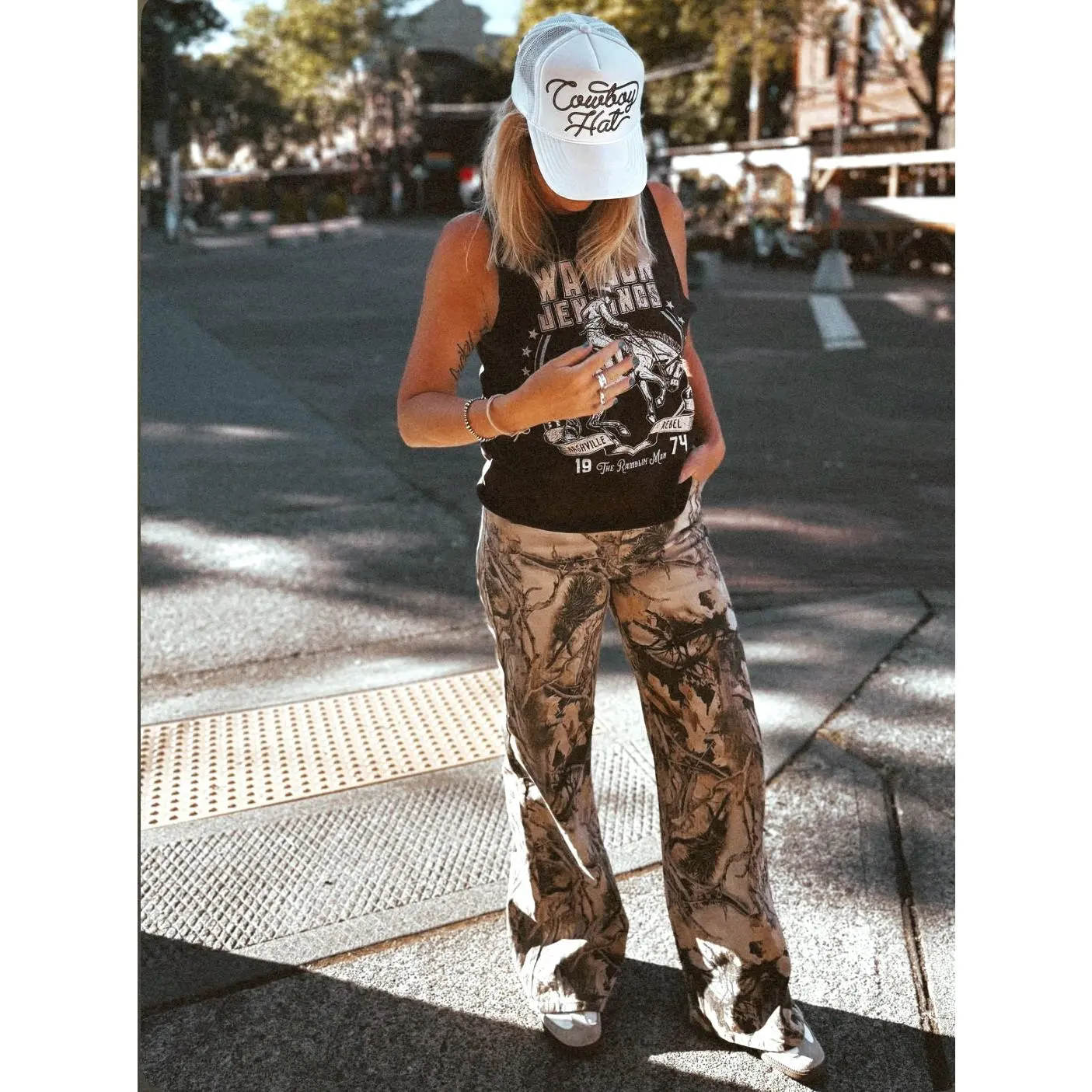Stella Wide Leg Camo Pants