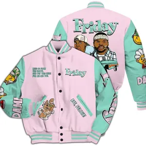 Varsity Jacket To Match Retro Easter 5s - Friday Sneaker Stress Style All Over Print JCY