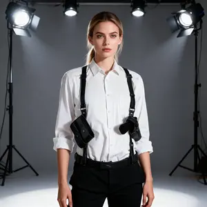 Premium Vertical Concealed Shoulder Holster Sling PU Leather Dual Magazine Pouch Fully Adjustable Comfortable Discreet Carry for Men 1911 SpringStatements