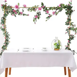 Adjustable Tabletop Pole Bracket, 1 Count Metal Arch Backdrop Stand with Clips, Backdrop Stand for Wedding Arched Backdrop, Birthday, Party, Anniversary Decoration