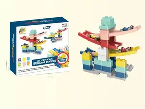 Build & Roll Your Own Marble Run Car STEM DIY Building Kit for Kids Universal Brick Compatible Creative Building Blocks