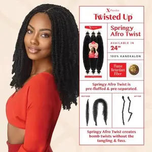 Springy Afro Twist Hair 24” – Crochet / Faux Loc / Twist Styles