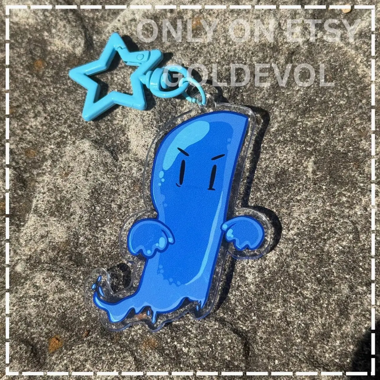 2.7in Ghost Knife Goo Inanimate Insanity IV Keychain / Object Show Fanmerch