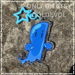 2.7in Ghost Knife Goo Inanimate Insanity IV Keychain / Object Show Fanmerch