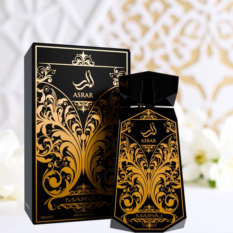 Maryaj Asrar - Long Lasting Perfume for Men and Women - Musk Cologne for Men and Women - Spicy, Floral, Woody Fragrances - Eau de Parfum - 3.4 oz
