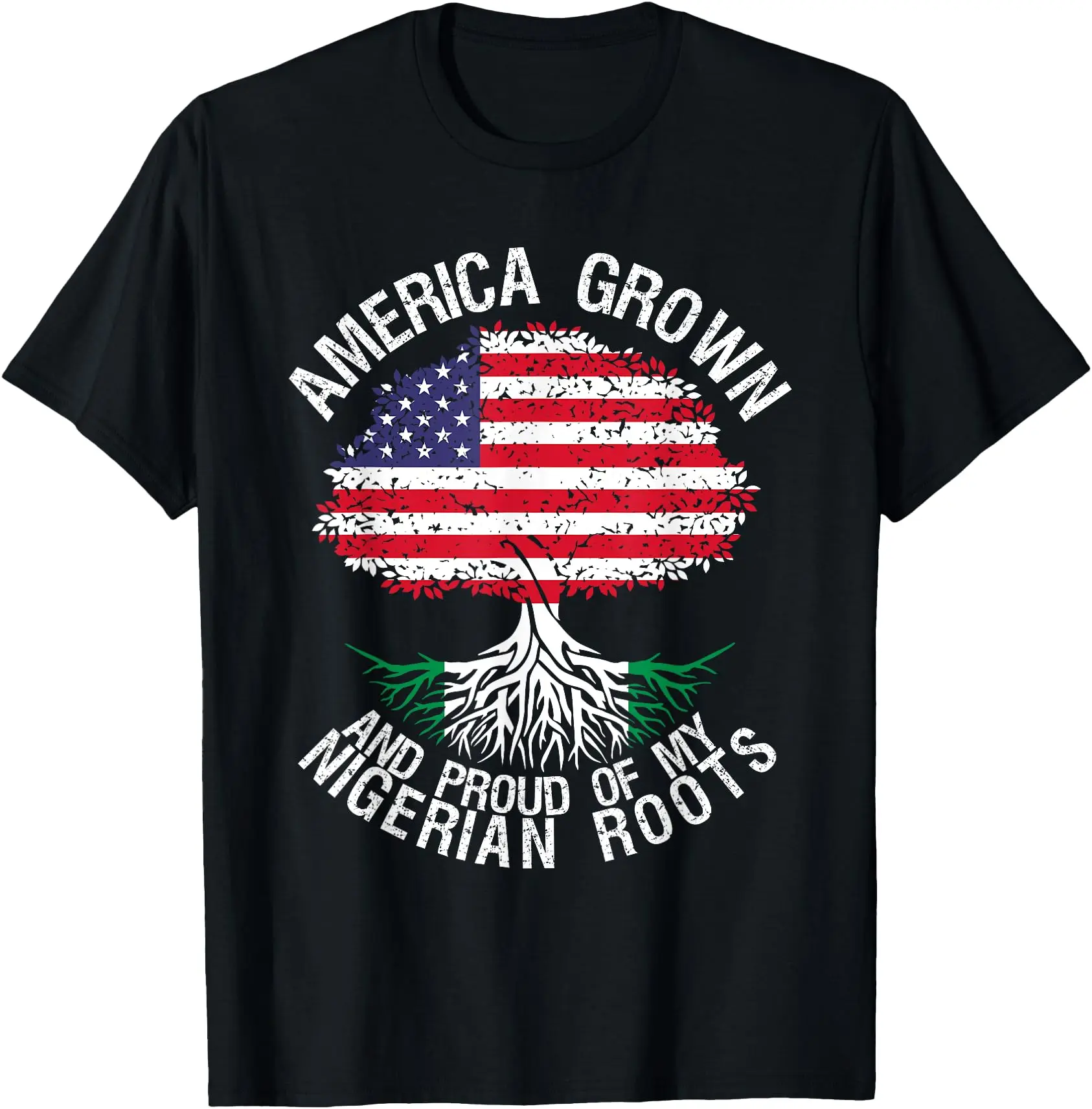 Nigerian Roots It's In My DNA Nigerian American Unisex T-Shirt Cotton Menswear Man Classic
