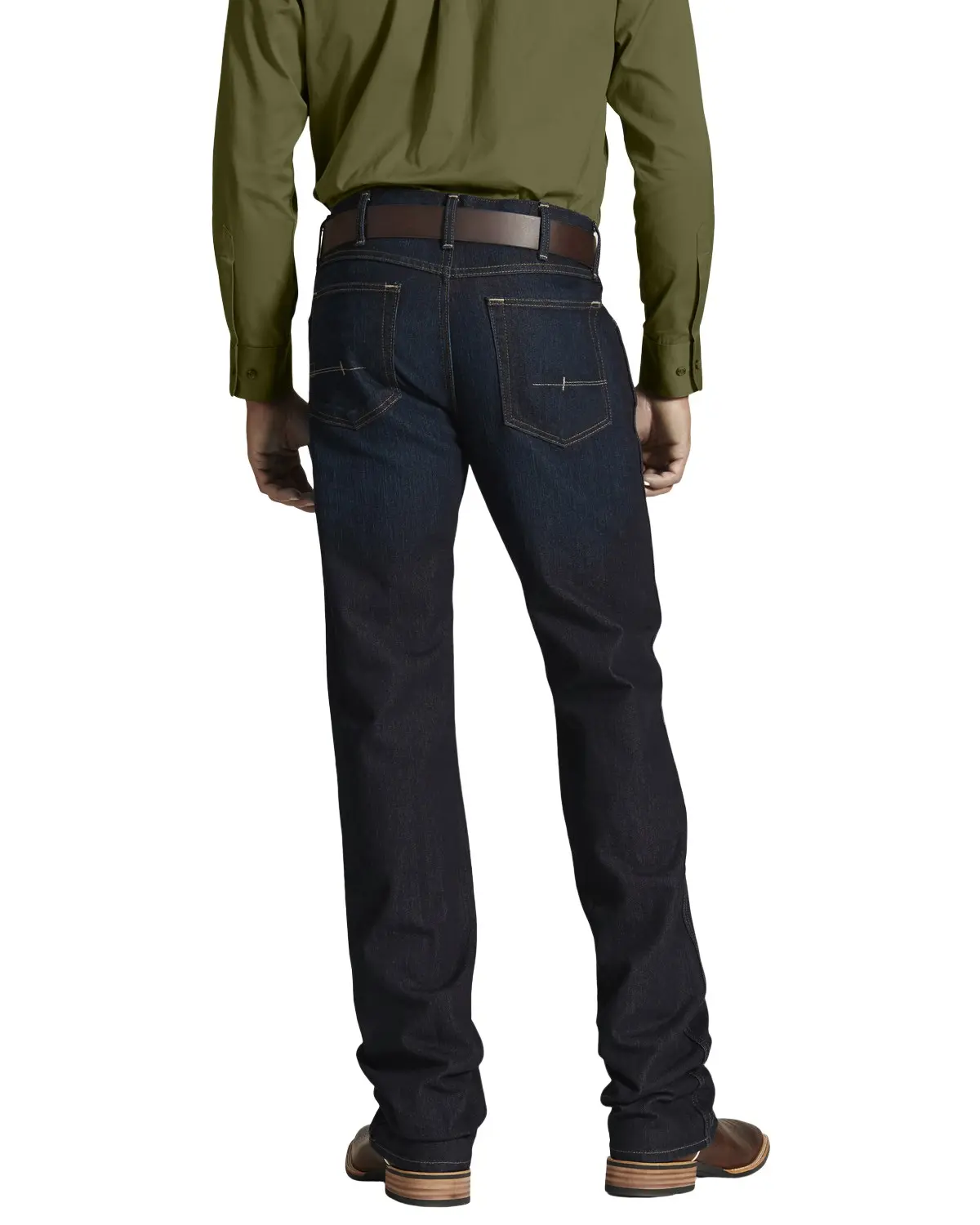 Ariat Men's Men'S M5 Rebar Dark Wash Low Rise Straight Work Jeans - 10016223