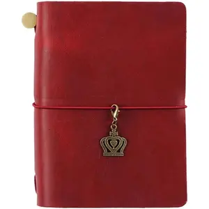 Genuine Leather TN Travel Notebook Protective Cover Journal Sketchbook Planner Agenda Diary Personal Organizers Noteboo (Red Passport) : Office Products