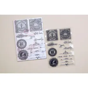 CoraCreaCrafts Writing Desk Clear Stamps - Essential Desk Accessories for Organizational Use