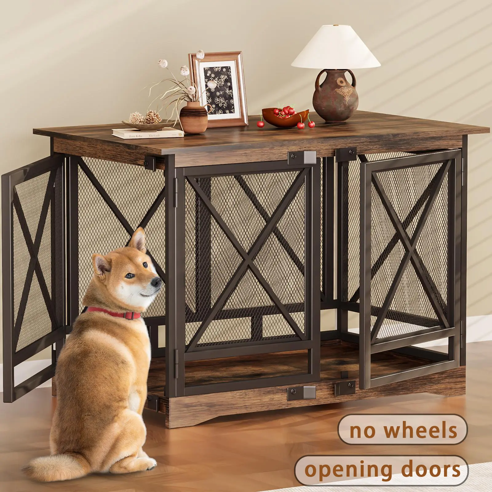 Brown 48 inch 46.5"L x 29.1"W x 32.7"H