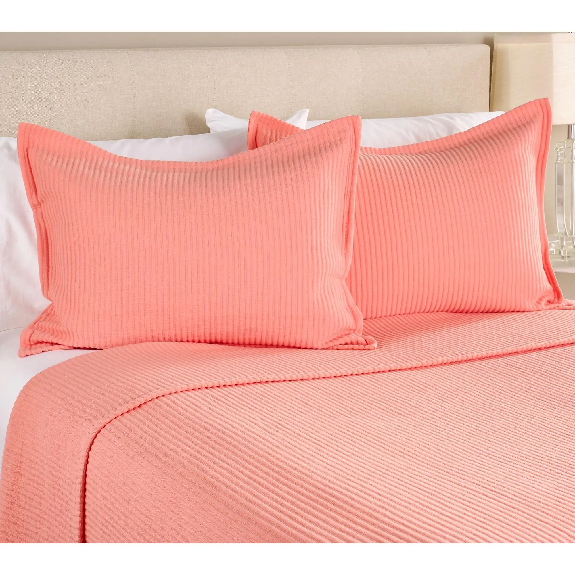 Hotel du Cobb Cotton Jacquard Coverlet and Sham Set - Queen