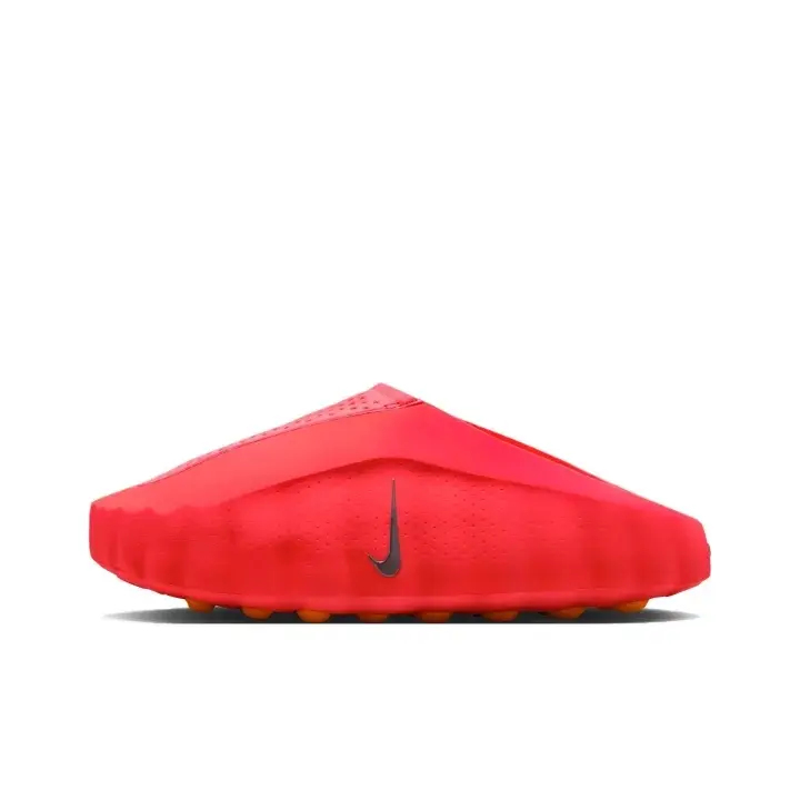 Unisex Closed Toe Clog Slippers Bright Red Breathable Perforated EVA Thick Platform Slides Cloud Cushioned Orange Round Studded Non Slip Outsole House Slippers Indoor Outdoor Daily Slides