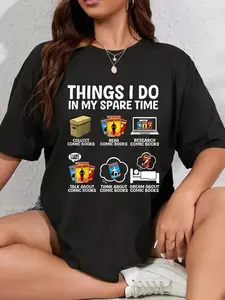 100% Cotton Unisex Best Comic Book Design For Men Women Comic Book Collectors T-Shirt