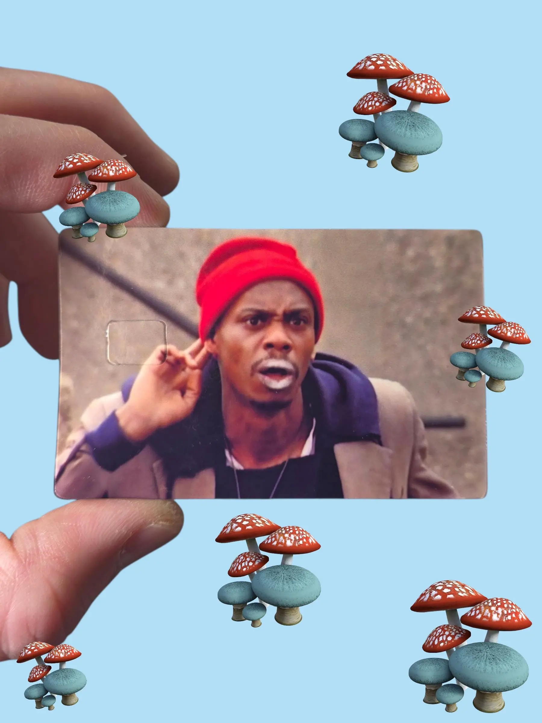 Tyrone Biggums Credit Debit Card Skin Vinyl Decal, Chappelle, Rick James, Funny memes