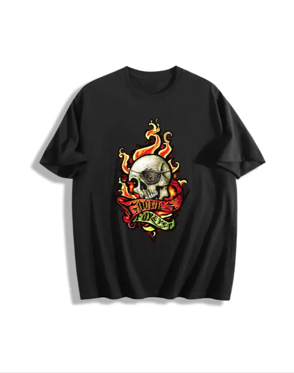 Goonies Forever Graphic T-Shirt for Men, Casual Short Sleeve Top in Soft 100% Cotton, Comfortable and Breathable Clothes Fashion, Tops, Shortsleeve, Menswear, Round Neck