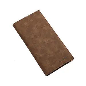 Men's Bifold Card Holder Suit Purse Long Wallet Checkbook Clutch PU Leather