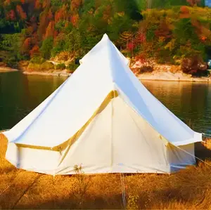 Outdoor yurt three meters without pillar camping pyramid Indian cotton waterproof big tent