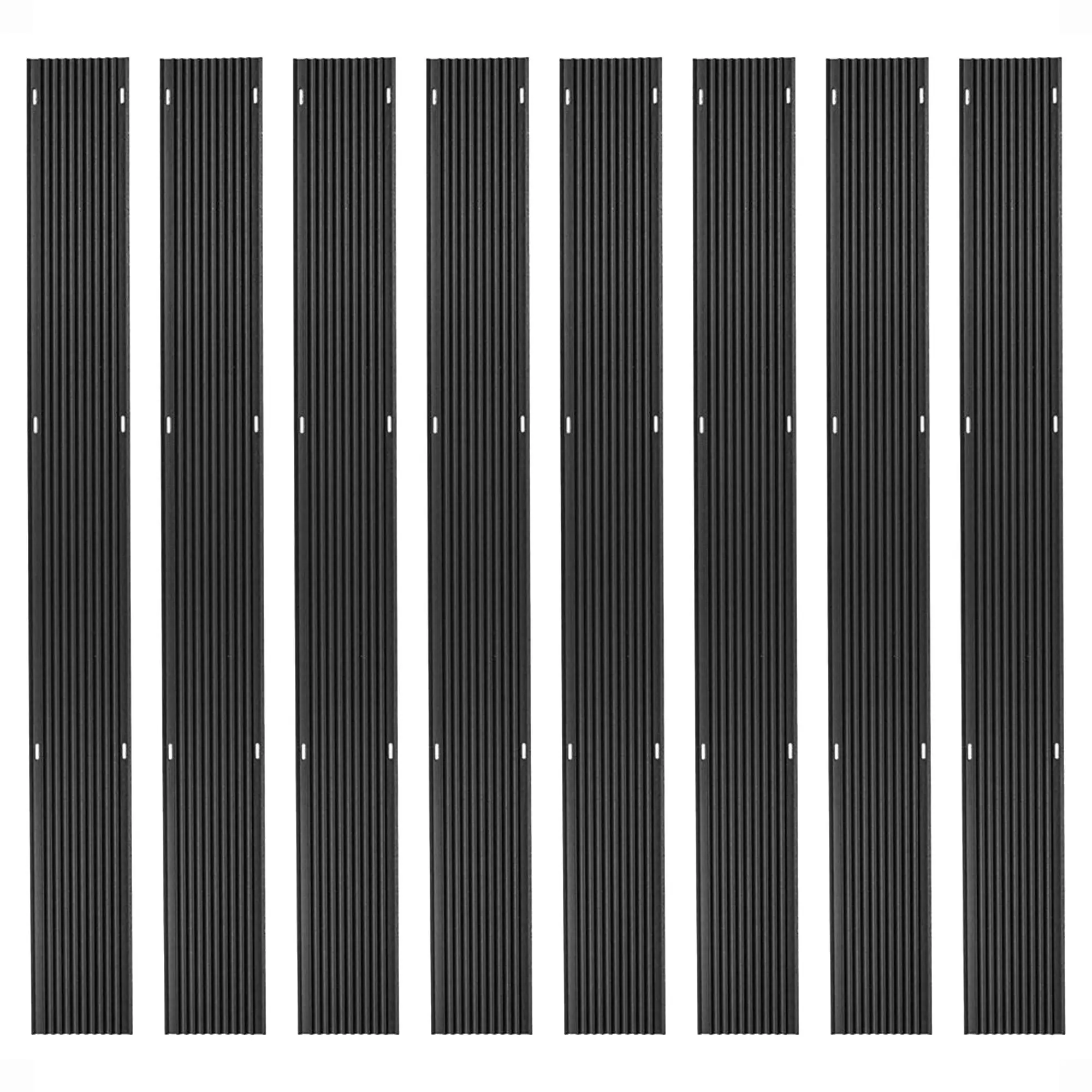 Black Ice 8 Pack 5-Foot Snowmobile Trailer Ski Guides for Friction-Free Loading