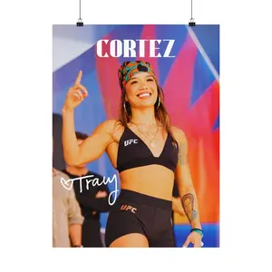 Tracy Cortez, Poster, Mexico UFC, UFC Poster, Poster Ideas, Woman Mexican Fighter Poster, Motivational Posters, Wall Decor, MMA Poster