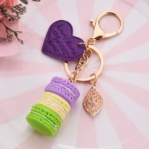 Yummy French macaron keychain