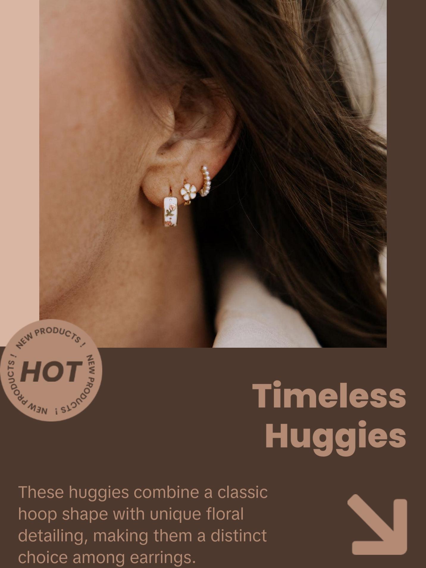 Eloise Tea Cup Hoops