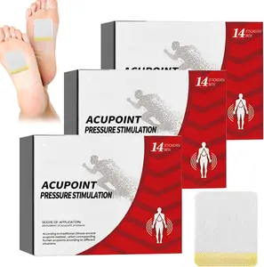 3 box Acupoint Pressure Stimulation Sticker, 14pcs/Box Acupoint Stickers, Tangli Xiao Acupoint, Chinese Tang li Xiao Acupoint Pressure Sticker (28 Patches) np
