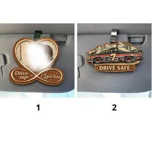 I'm The Problem Wooden Car Visor Clip 1 Layer Decor, Gift For BFF