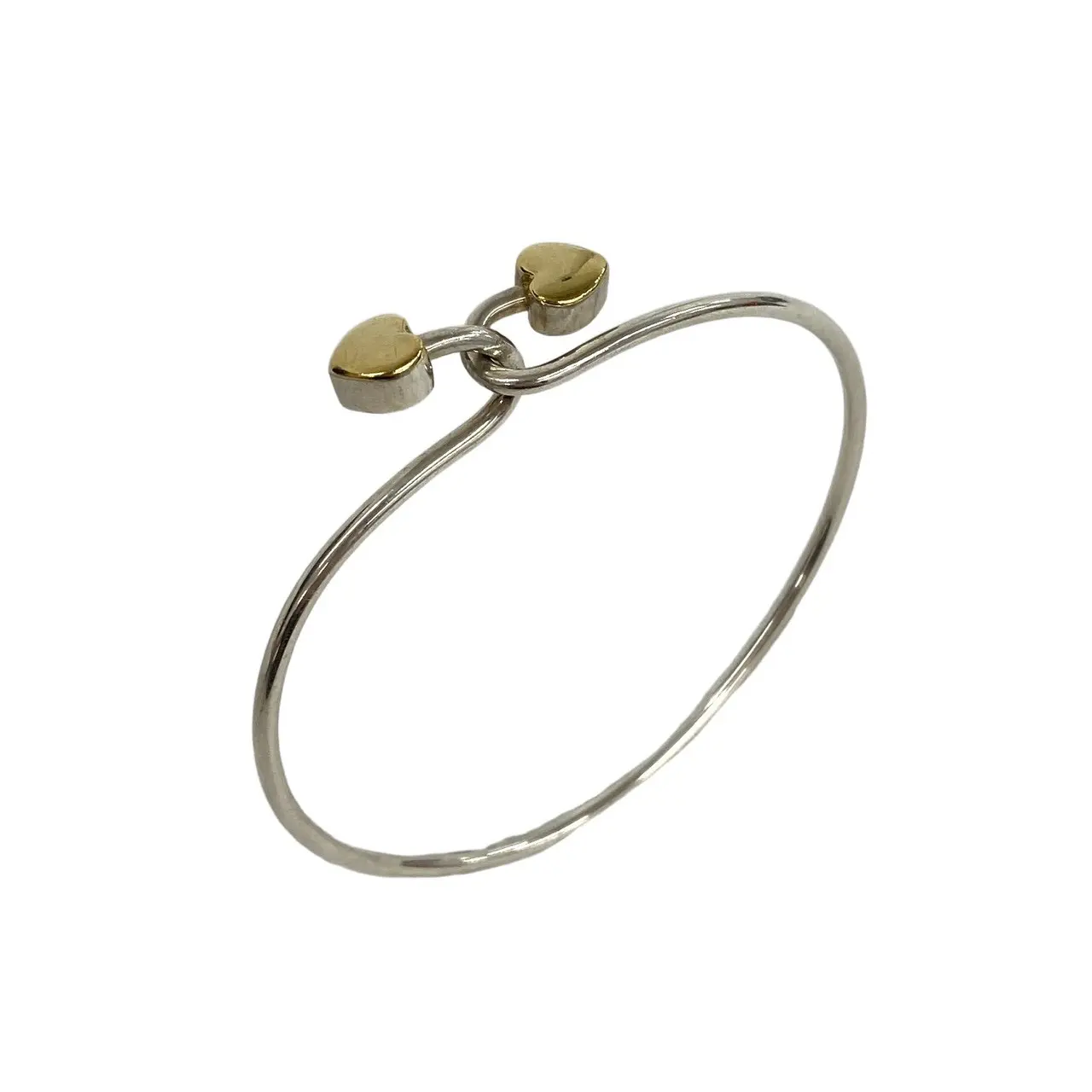 Pre-owned Tiffany & Co. Sterling Silver 925 (Ag925) Small Leather Goods Tiffany&Co. Silver Au750 Bangle