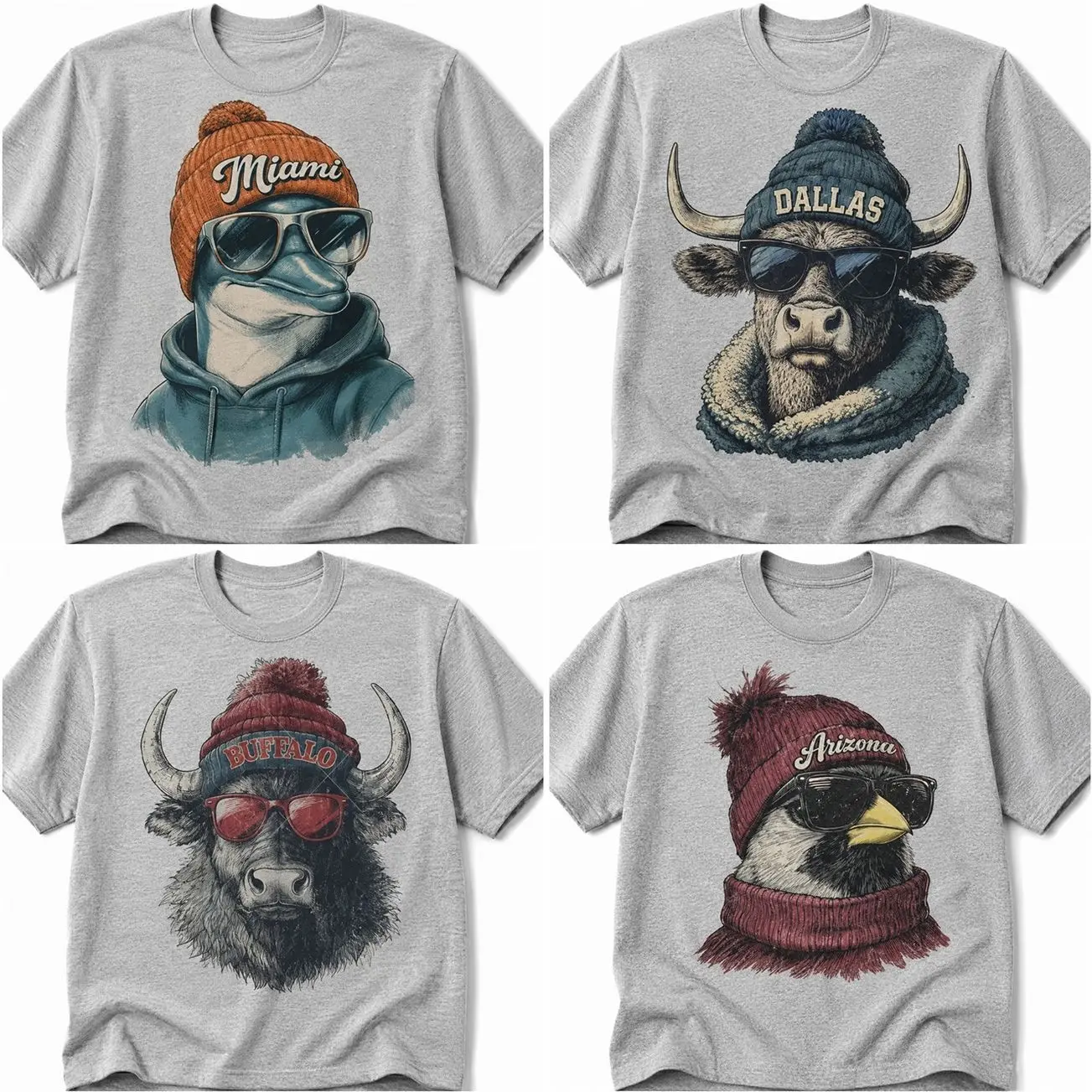 Spirit Animal Football Graphic Tshirt City Animal Sports Pullover Game Day City Football Tshirt CaSual Game Home Town Pullover 140