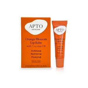 APTO Skincare Orange Blossom Lip Balm w/Coconut Oil Trio: Pocket Lip Moisturizer, 3-Pack, 0.33 fl. oz. Each